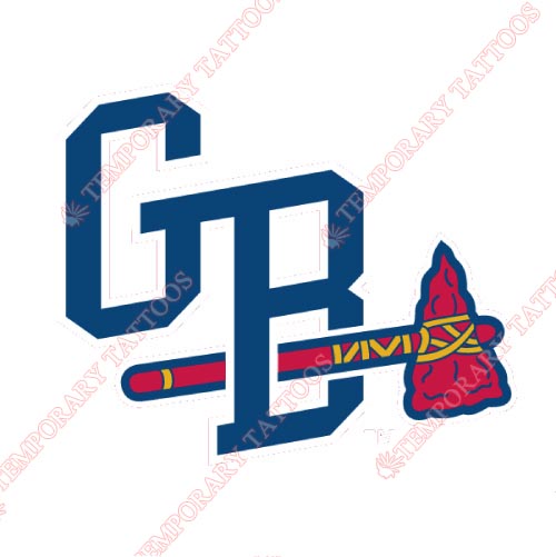 Gwinnett Braves Customize Temporary Tattoos Stickers NO.7966